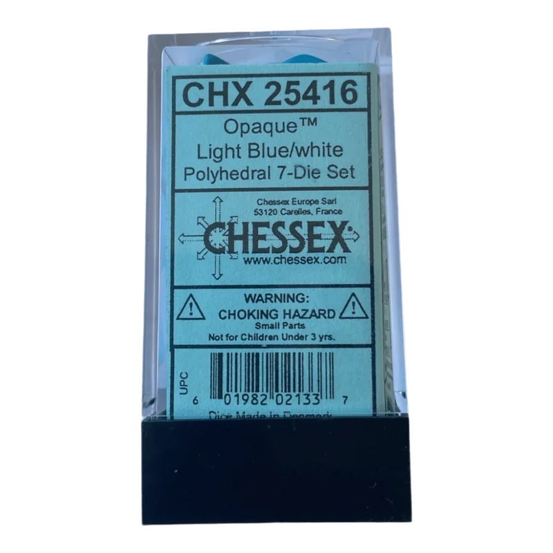 Chessex Opaque Light Blue Set