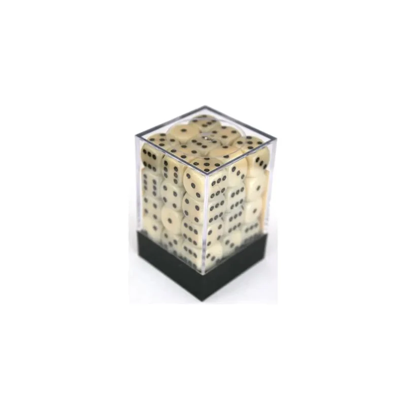 Chessex Opaque Ivory W6 12mm Set