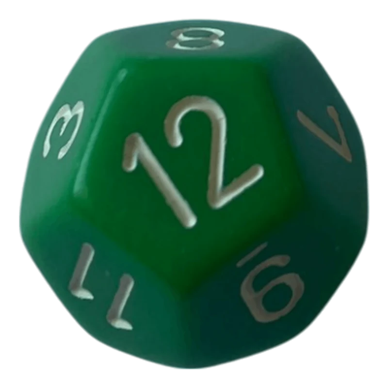 Chessex Opaque Green W12