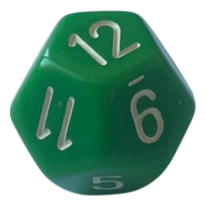 Chessex Opaque Green W12