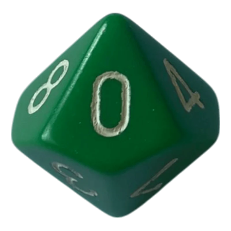 Chessex Opaque Green W10