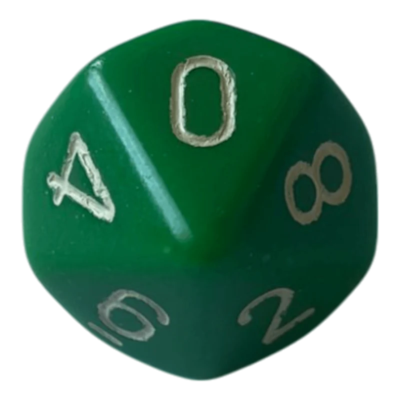 Chessex Opaque Green W10