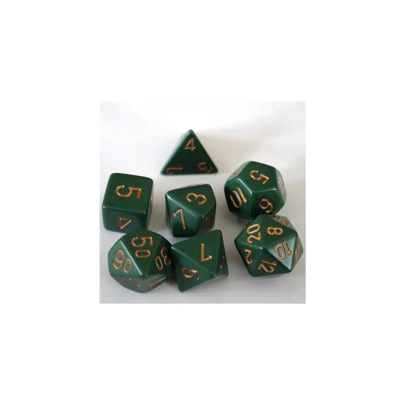 Chessex Opaque Dusty Green Set