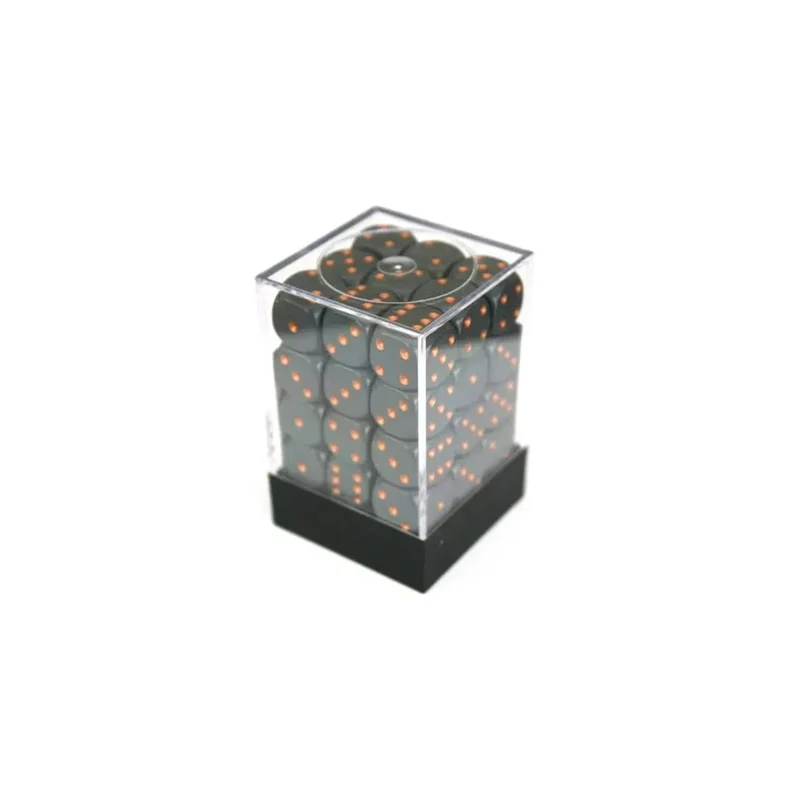 Chessex Opaque Dark Grey/Copper W6 12mm Set