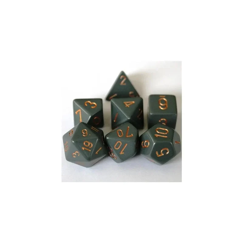 Chessex Opaque Dark Grey/Copper Set