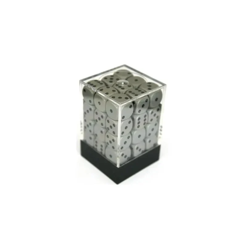 Chessex Opaque Dark Grey/Black W6 12mm Set