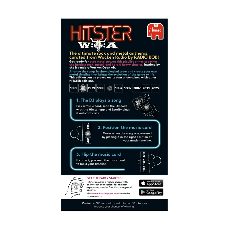 Hitster - Wacken Open Air Musik-Partyspiel