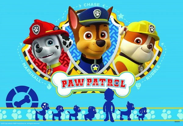 Puzzle PAW: Ryder und die Paw Patrol 2 X 12 Teile