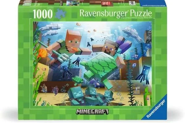 Puzzle 1000 Teile - Minecraft Mosaic