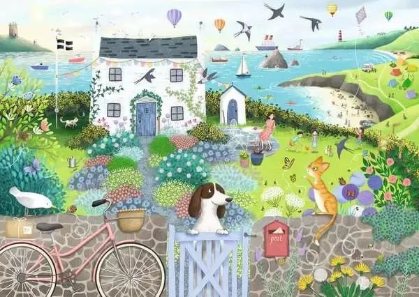 Puzzle 1000 Teile - Coastal Cottage