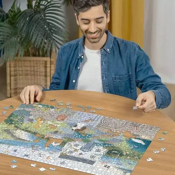 Puzzle 1000 Teile - Coastal Cottage