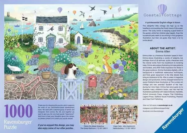 Puzzle 1000 Teile - Coastal Cottage