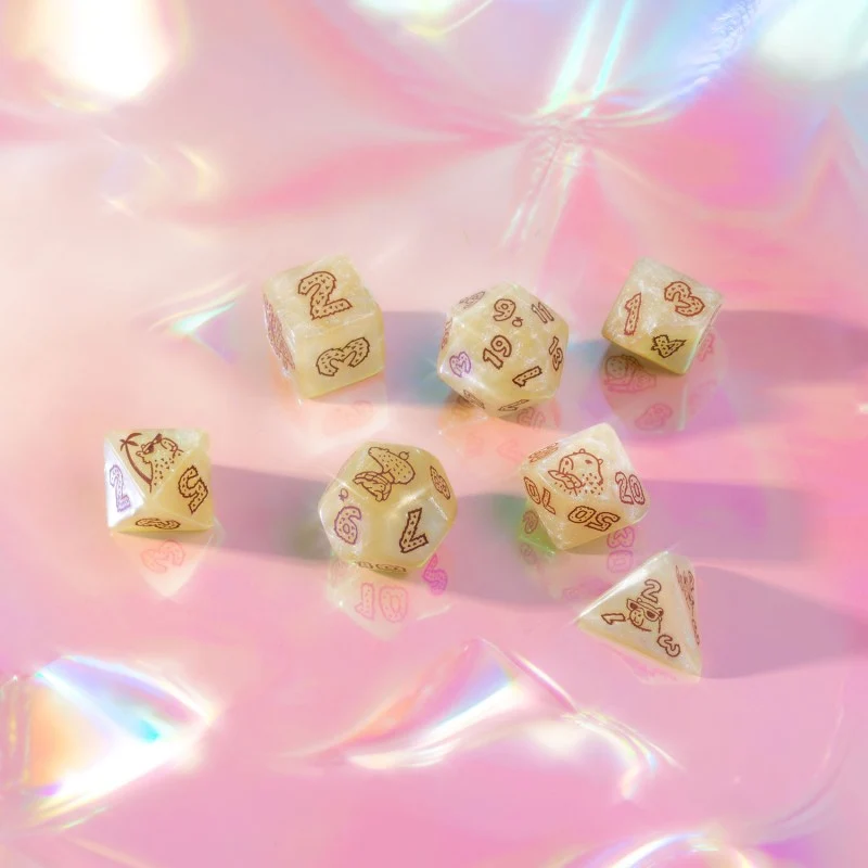 Capybara Dice Set
