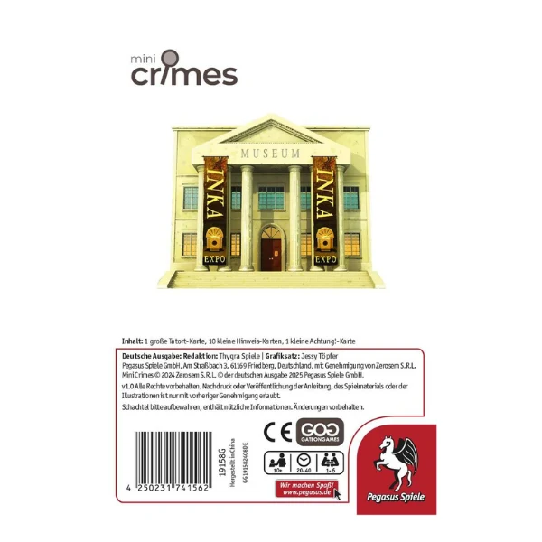 Mini Crimes - Die Visitenkarte der Katze