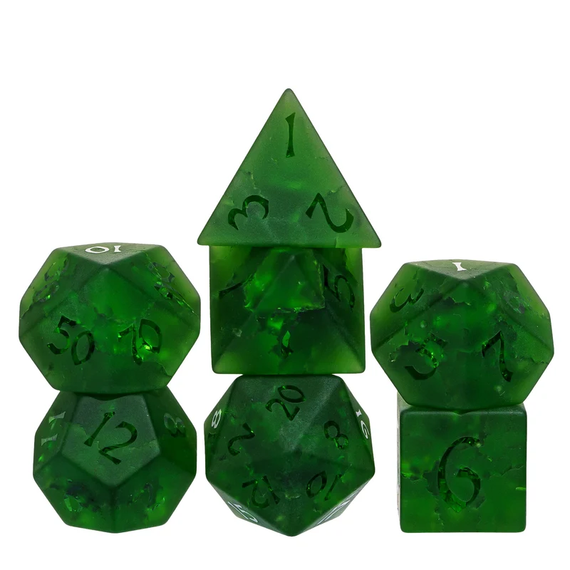 Glaswürfel Frosted Lightning Green