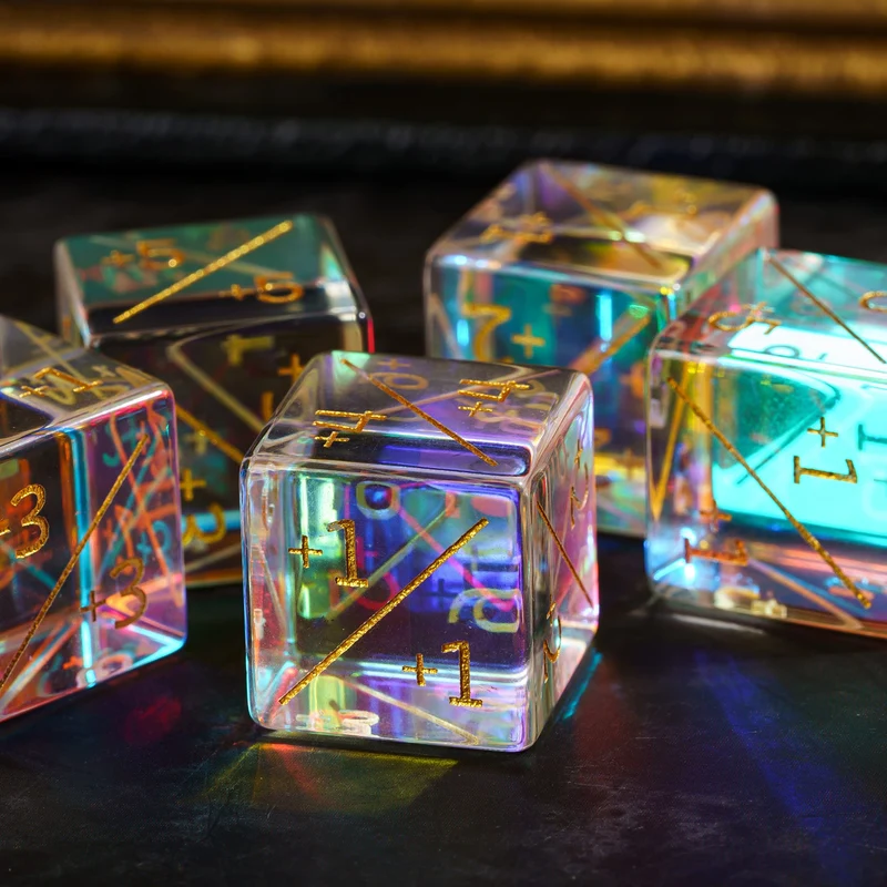 Prisma Crystal D6 Counter-Würfel