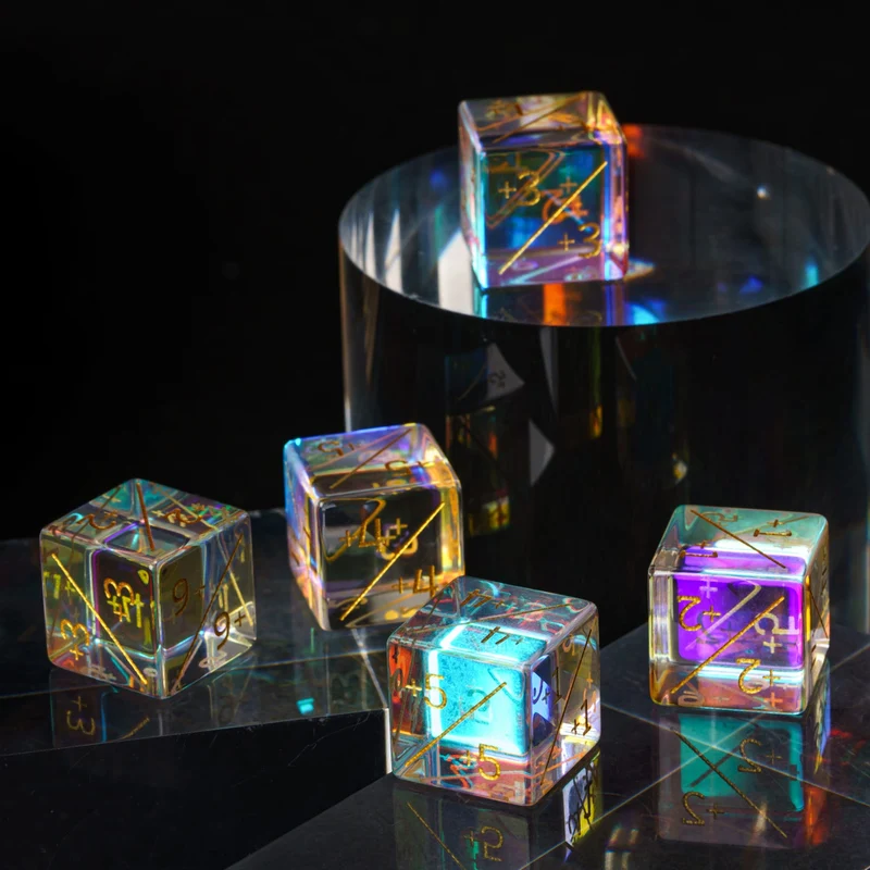 Prisma Crystal D6 Counter-Würfel