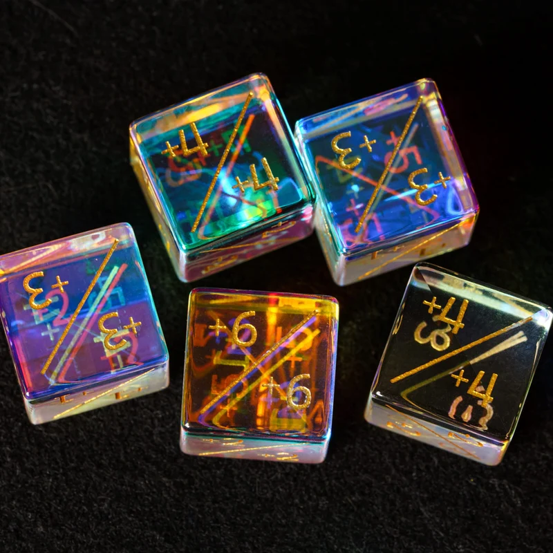Prisma Crystal D6 Counter-Würfel