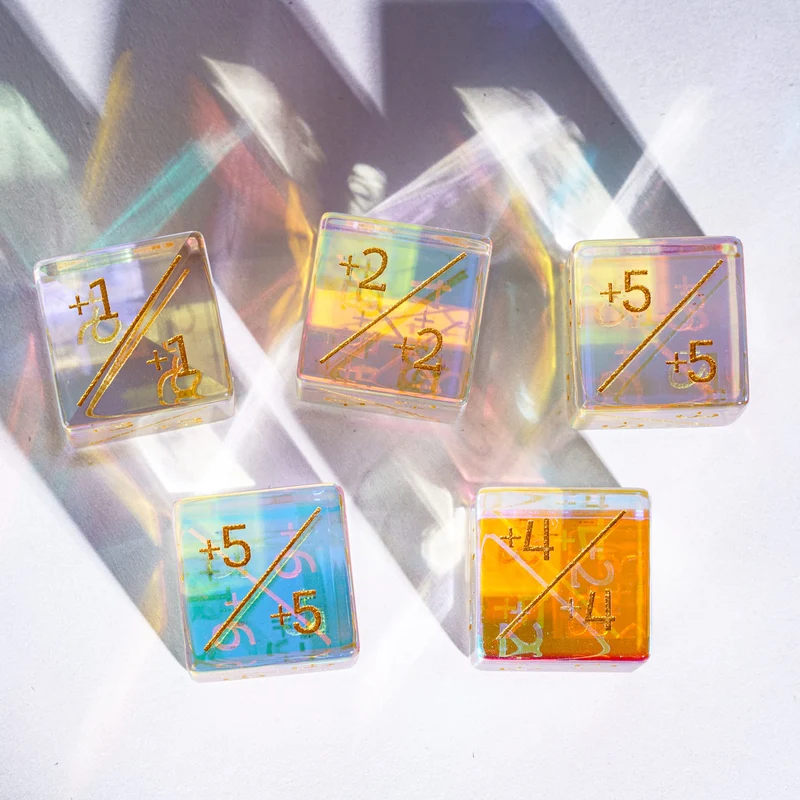 Prisma Crystal D6 Counter-Würfel