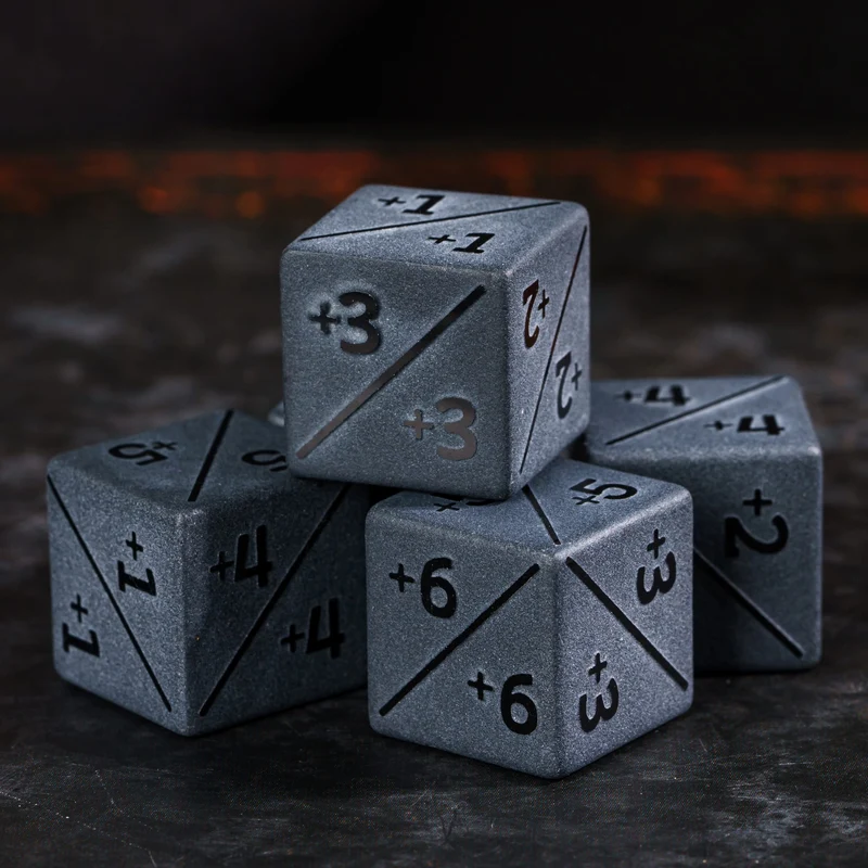 Obsidian D6 Counter-Würfel