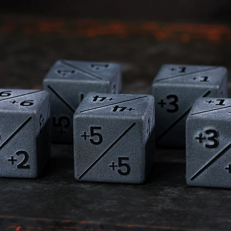 Obsidian D6 Counter-Würfel