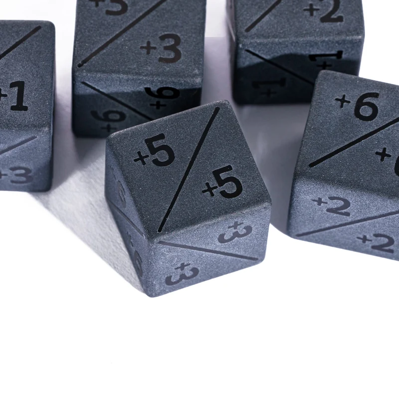 Obsidian D6 Counter-Würfel