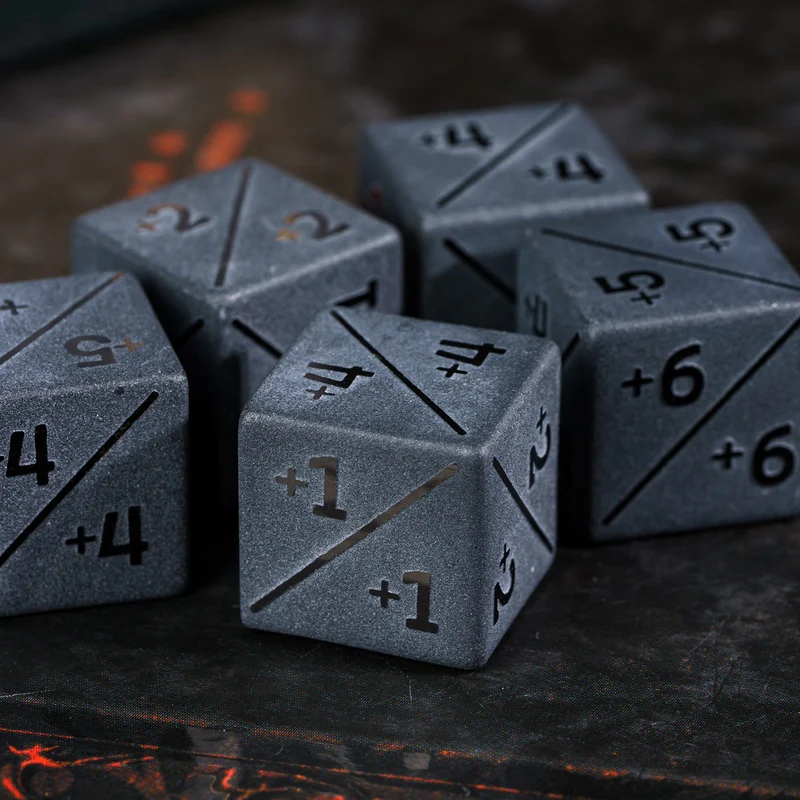 Obsidian D6 Counter-Würfel