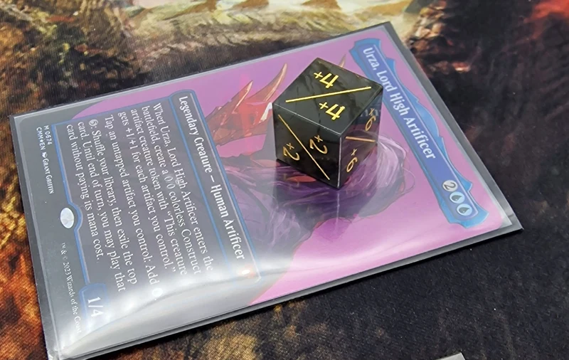 Labradorit D6 Counter-Würfel