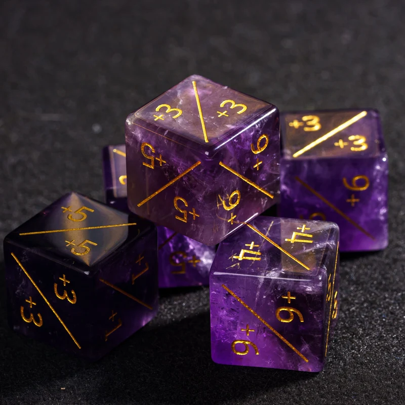 Amethyst D6 Counter-Würfel