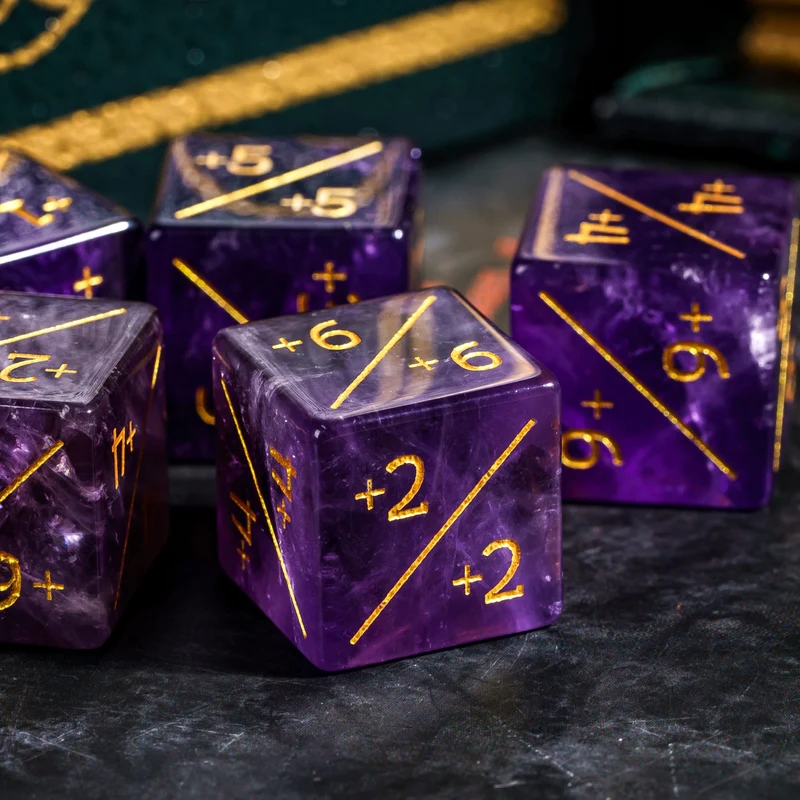 Amethyst D6 Counter-Würfel