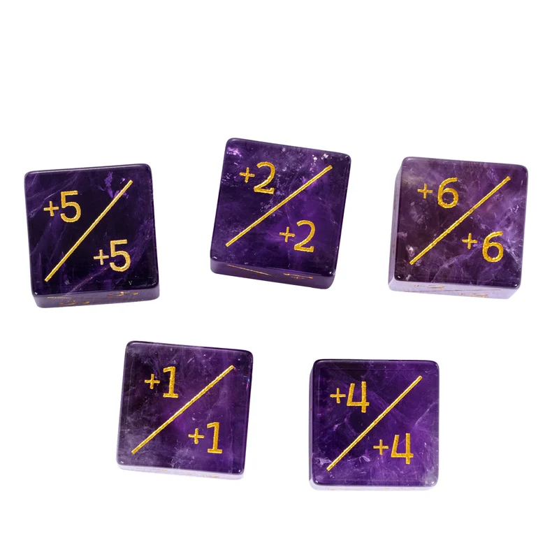 Amethyst D6 Counter-Würfel
