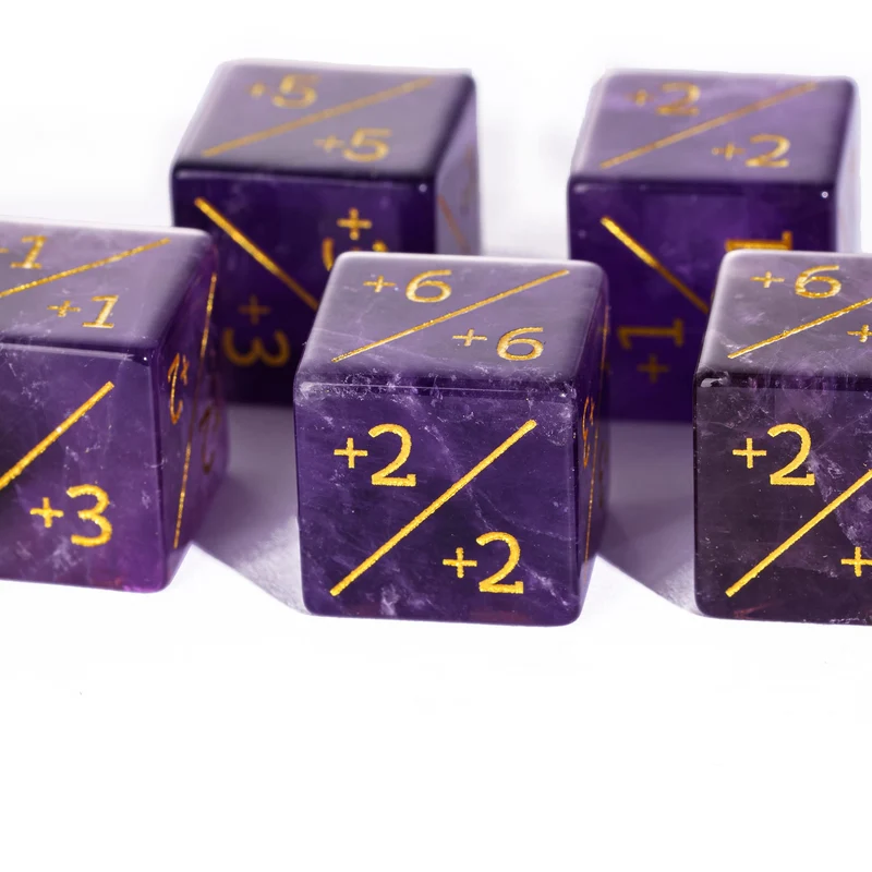 Amethyst D6 Counter-Würfel