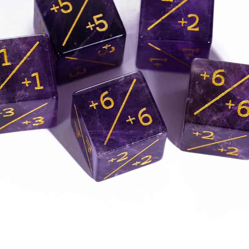 Amethyst D6 Counter-Würfel