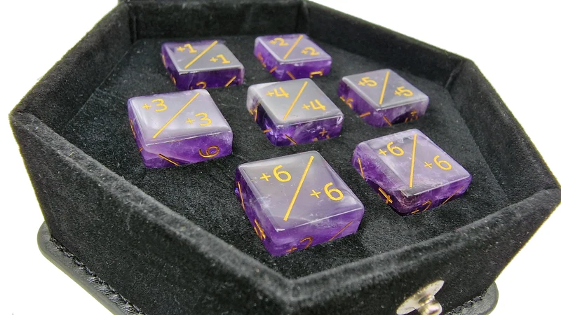 Amethyst D6 Counter-Würfel