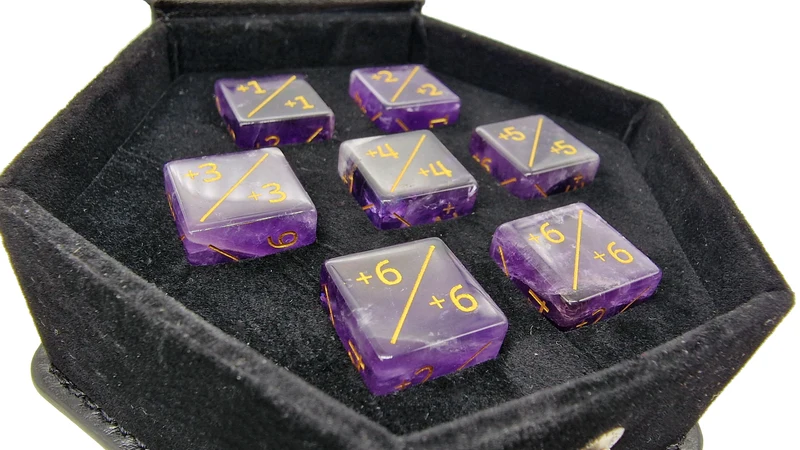 Amethyst D6 Counter-Würfel