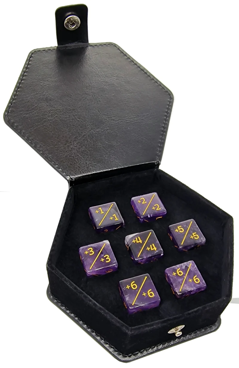 Amethyst D6 Counter-Würfel