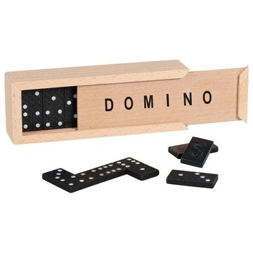 Dominospiel im Holzkasten – Goki