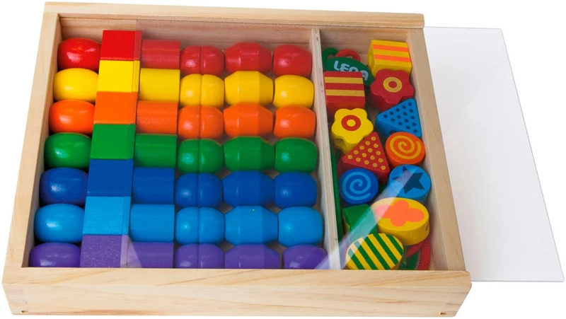 Holzfädelperlen Super Beads FSC – Simm Spielwaren