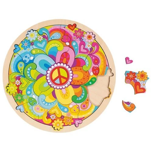 Mandala Flowers Einlegepuzzle – Goki