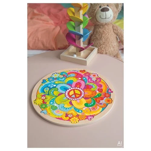 Mandala Flowers Einlegepuzzle – Goki