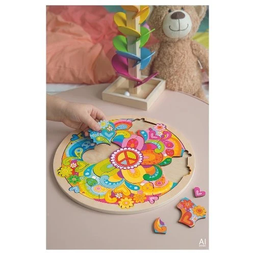 Mandala Flowers Einlegepuzzle – Goki