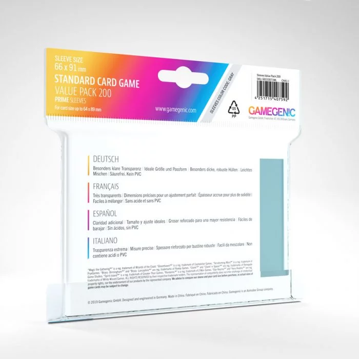 Standard Sleeves Value Pack (200)