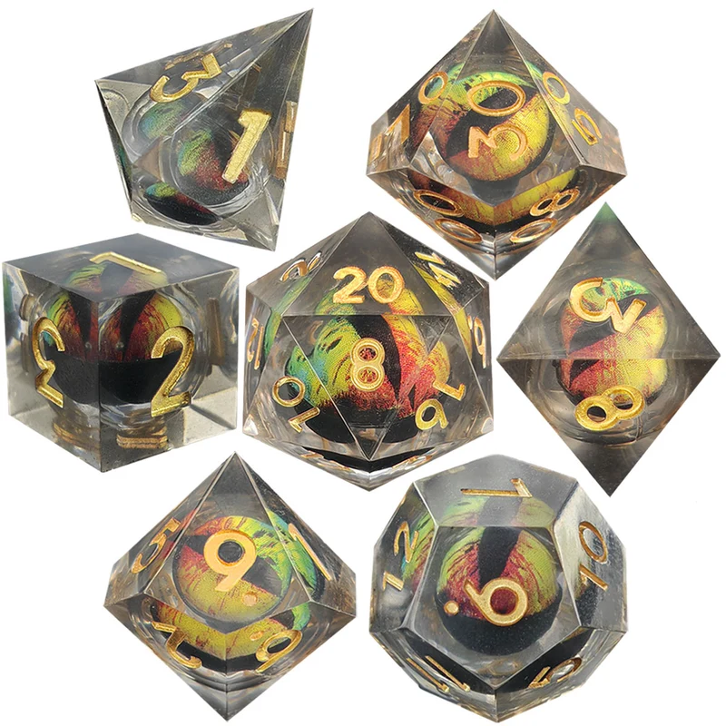Rainbow Crystal Dragon Eye Flüssigwürfel Set