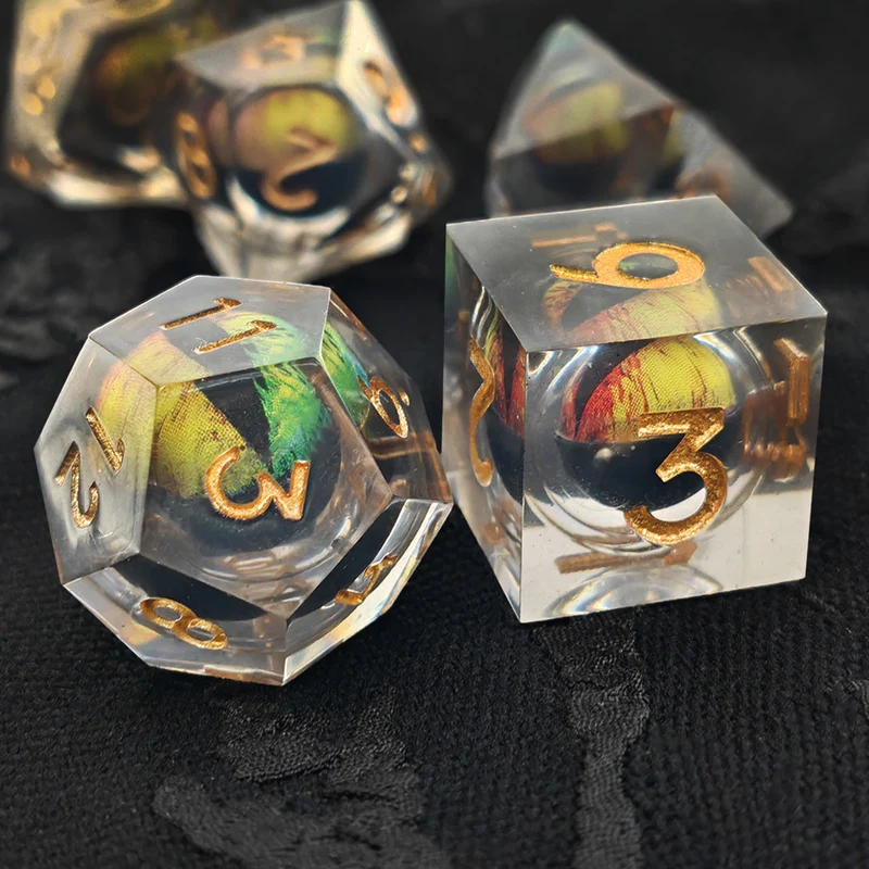 Rainbow Crystal Dragon Eye Flüssigwürfel Set