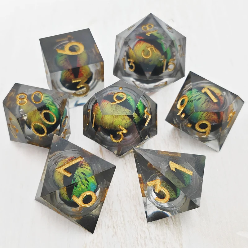 Rainbow Crystal Dragon Eye Flüssigwürfel Set