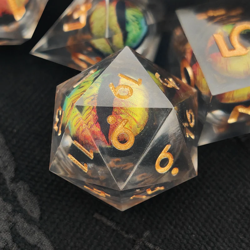 Rainbow Crystal Dragon Eye Flüssigwürfel Set