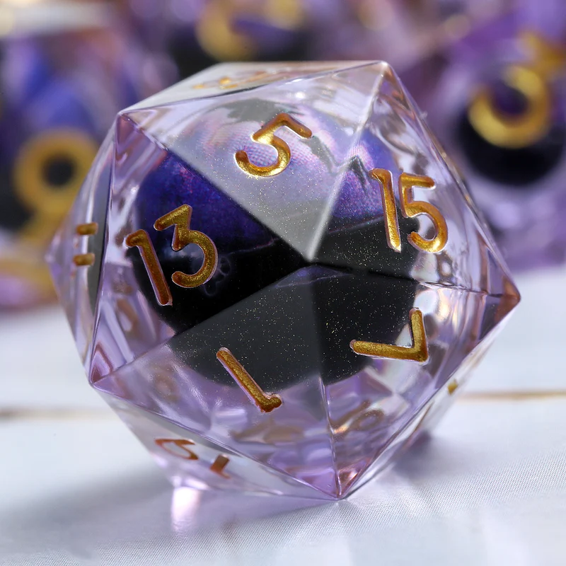 Amethyst Dragon Eye Flüssigwürfel Set