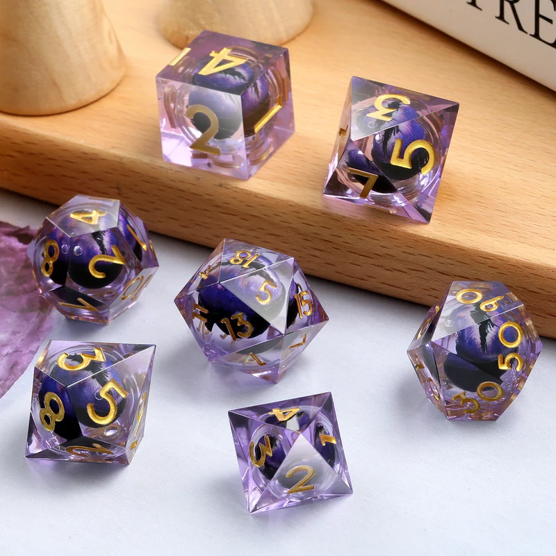 Amethyst Dragon Eye Flüssigwürfel Set