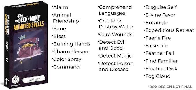 Decks of Many Animated Things (animierte Zauberkarten D&D 5E)