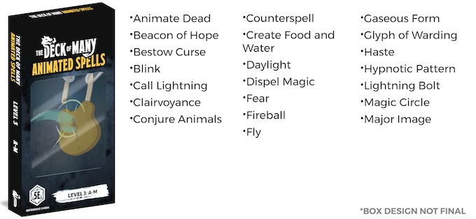 Decks of Many Animated Things (animierte Zauberkarten D&D 5E)